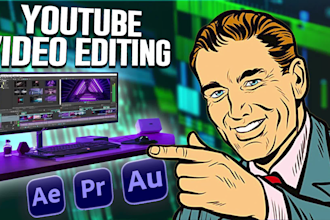 provide gaming, youtube, documentary, and real estate video editing services