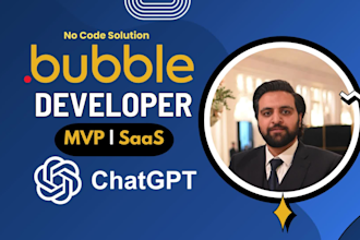 develop bubble website saas bubble mvp as bubble developer