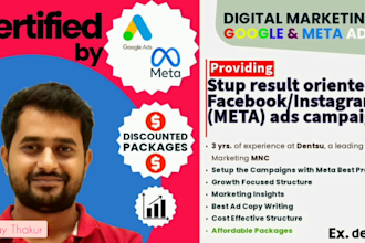 setup result oriented facebook instagram meta ads campaign