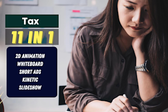 create promotional videos for tax consultation or income tax