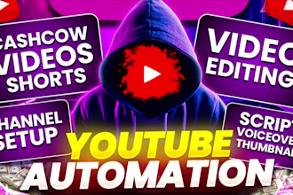 create top 10 cashcow faceless videos and youtube automation