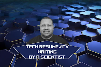 write and upgrade a custom professional tech resume or cv