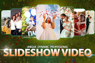 create unique slideshow video with photos, videos