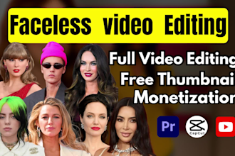 professionally edit faceless youtube videos for cash cow channel that earn money