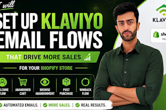 setup advanced email marketing flows and popup in klaviyo