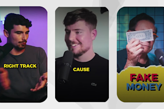 edit reels, tik tok and youtube shorts engaging caption