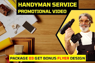 do handyman service home repair or home remodeling promo vide