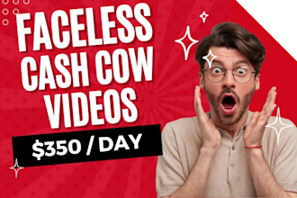 create youtube top 10 videos or cash cow videos with script