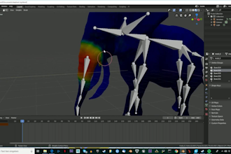 rig and weight paint any 3d model you want
