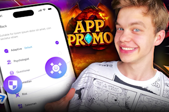 create app promo video for you and app promotion video