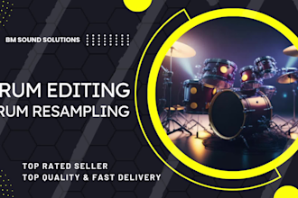 edit and resample your drum stems to be in perfect timing