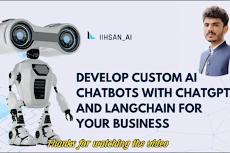 develop custom ai chatbots with chatgpt and langchain for your business