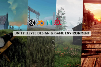 design 3d game level and environment in unity