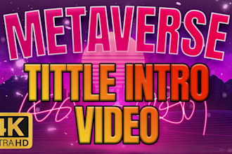 amazing metaverse title intro promotional video