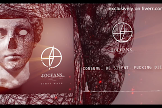 create lyric video plus audio visualization