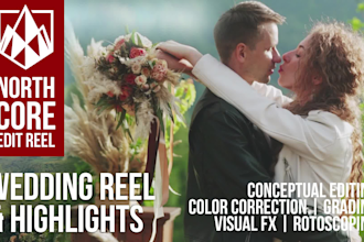 edit a professional cinematic wedding event adventure romantic travel video
