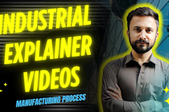 create a 2d animated explainer video for manufacturing and industrial services