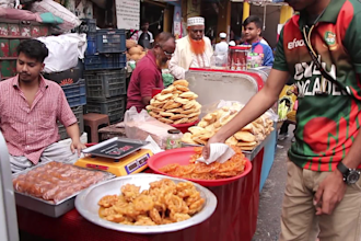 record HD high quality street food videos for your youtube