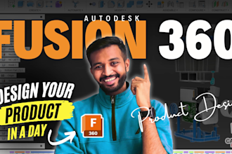convert your product into 3d cad with fusion 360