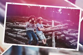 create a slideshow video,photo collage and montage video for you