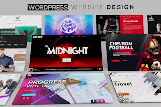 build a professional wordpress website design and wix shopify website