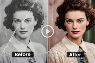 restore, upscale, colorize, and animate your old or damaged photos