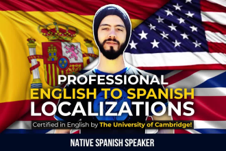 professionally localize english to spanish, english to spanish localization