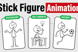 create stick figure animation for faceless youtube channels