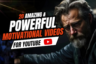 create mind motivational video for youtube channel
