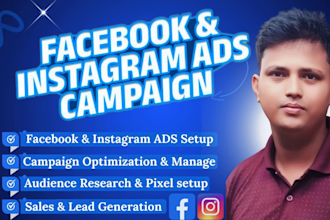 run facebook ads and instagram ads, shopify fb ads, meta ads, fb ads manager