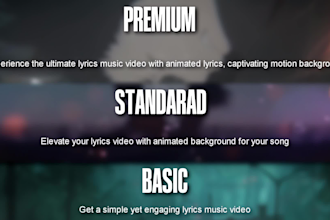 create a fully music synced lyrics music video for your song