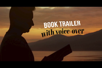 produce motivational book trailer with voice