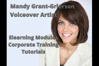 record an elearning or corporate training voice over