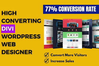 be divi expert for divi wordpress website, divi builder or divi theme