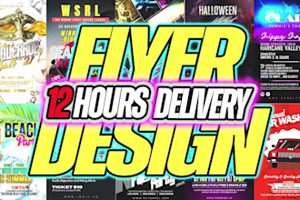 design flyer, event flyer, instagram post, facebook ads