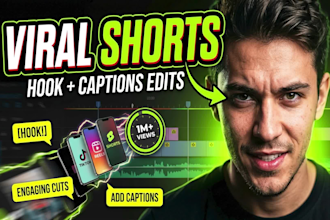 create viral tiktok, reels and youtube shorts edits