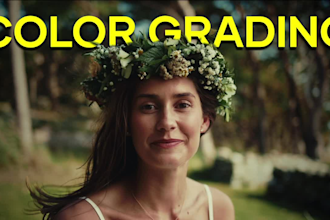 do cinematic color grading and color correction