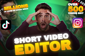 edit instagram reels, tiktoks and youtube shorts video with captions
