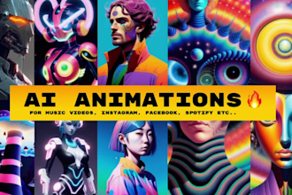 create an ai animation for music videos and social media