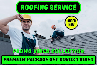 do roof repair promo and roofing service video