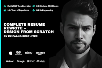 rewrite and design your resume from scratch as an ex faang tech recruiter