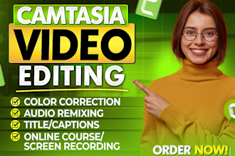 your camtasia editor for elearning, webinar, zoom loom video