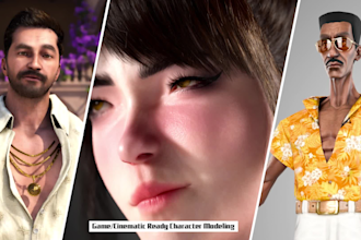 create 3d character models with rigging for games