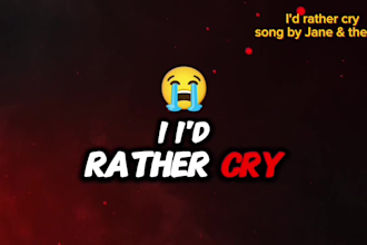 add beautiful animated lyrics to your music video