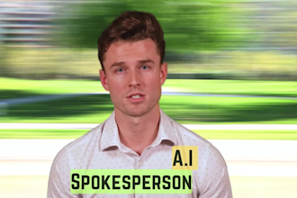 make a spokesperson promotional video