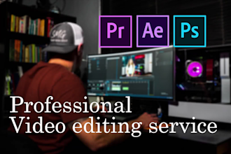 do video editing using premiere pro and after effect