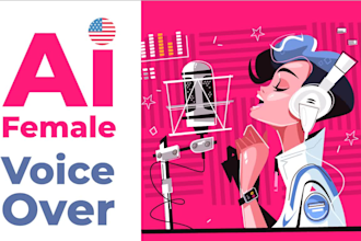 create a natural american female ai voice over