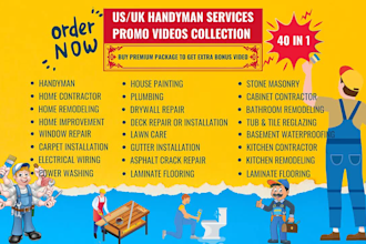 make home repair video or home constructor promo video