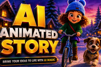 create 3d pixar style ai animation video, ai kids stories, ai cartoon video