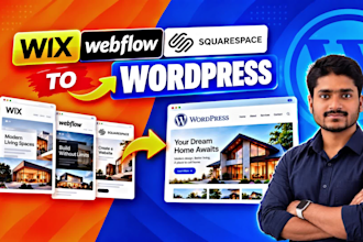 migrate your wix, squarespace or weebly website to wordpress